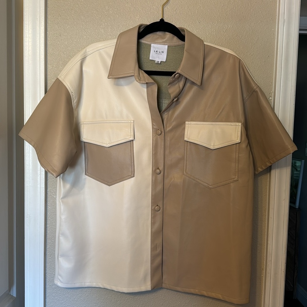 Women’s Leather Button Up - Lelis M